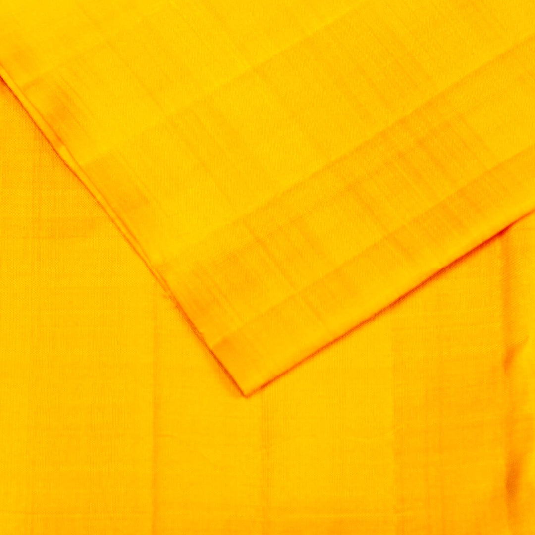 Kuberan Dark Green Yellow Kanchivaram Silk Saree