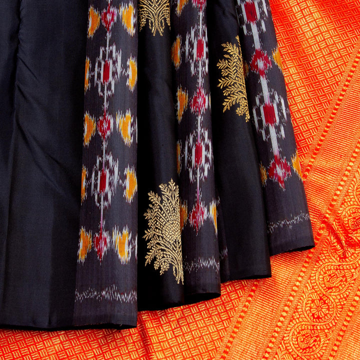 Kuberan Black Kanchivaram Silk Saree