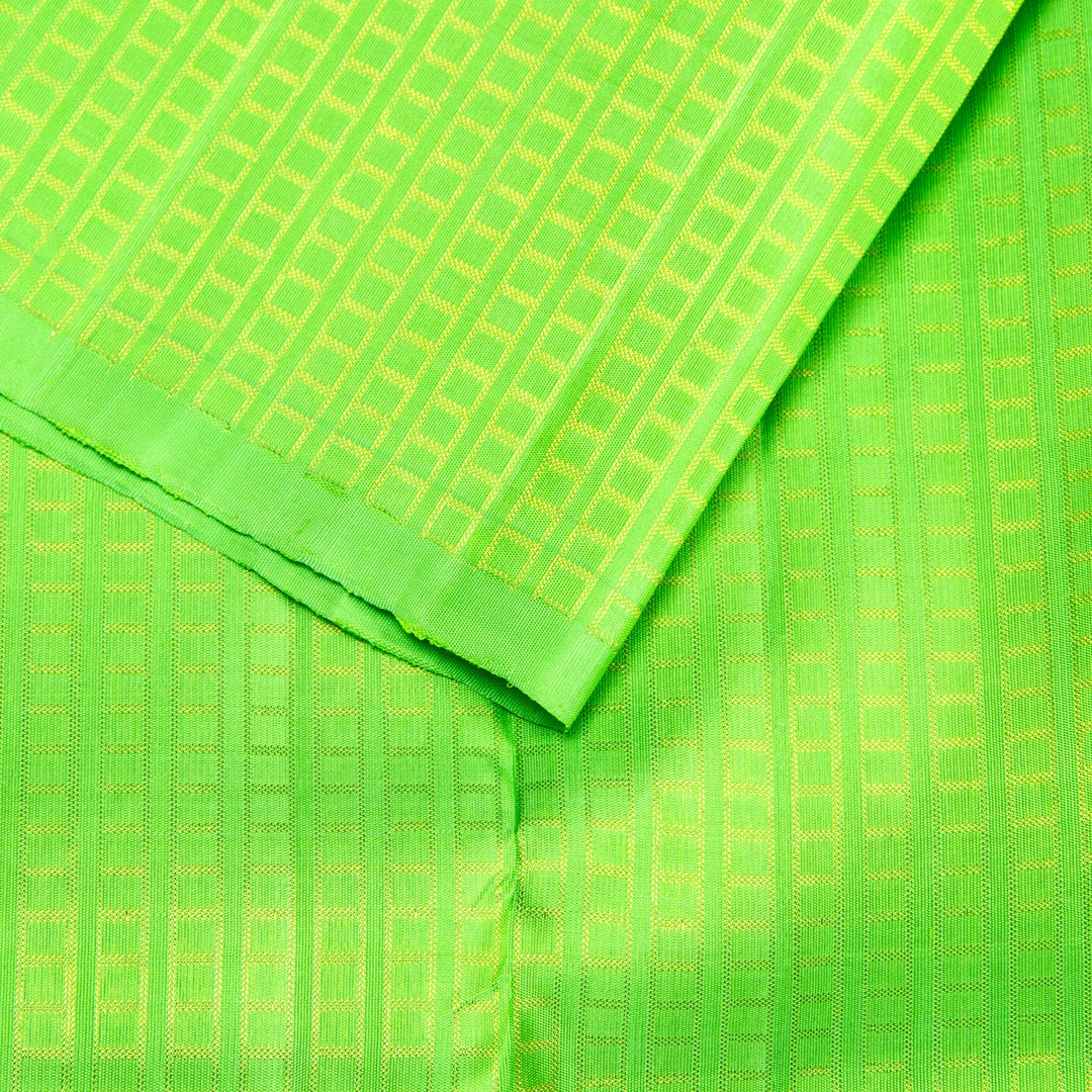 Kuberan Bright Yellow Kanchivaram Silk Saree