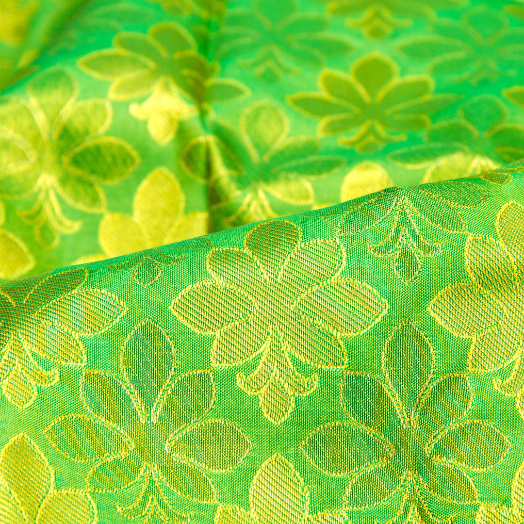 Kuberan Green Red Art Silk Saree