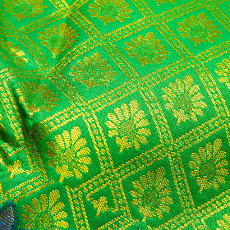 Kuberan Green Blue Art Silk Saree