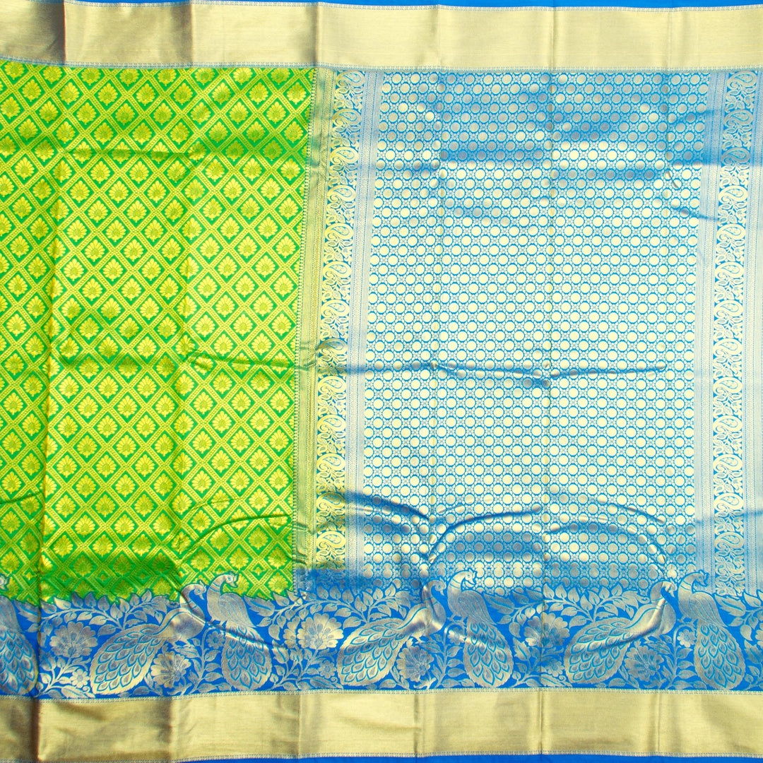 Kuberan Green Blue Art Silk Saree