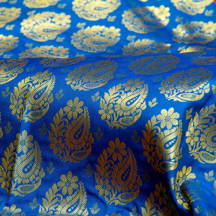 Kuberan Blue Red  Art Silk Saree