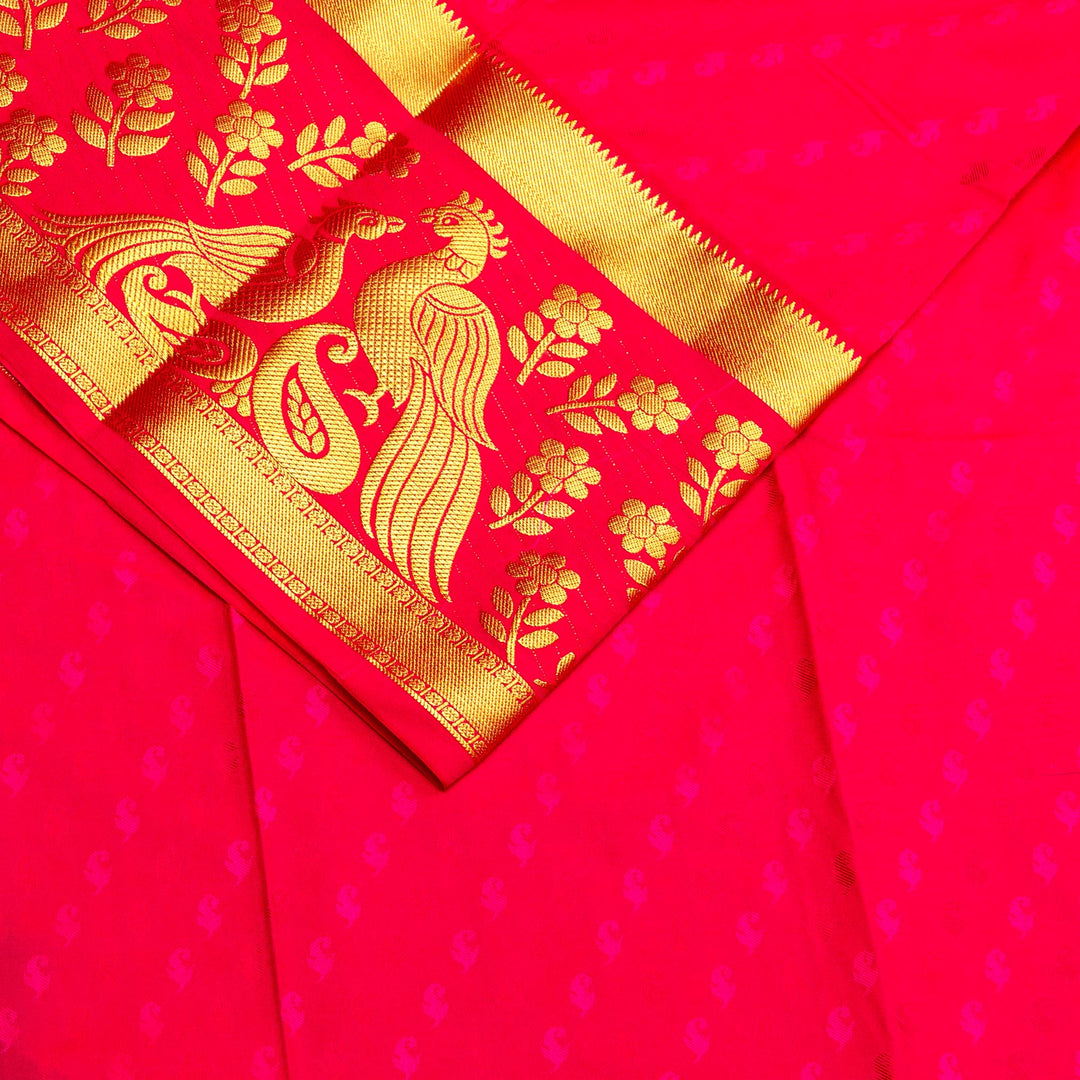 Kuberan Blue Red  Art Silk Saree
