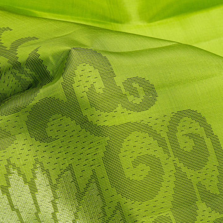 Kuberan Parrot Green Kanchivaram Silk Saree