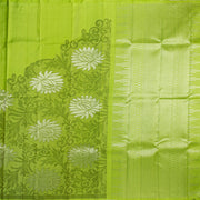 Kuberan Parrot Green Kanchivaram Silk Saree