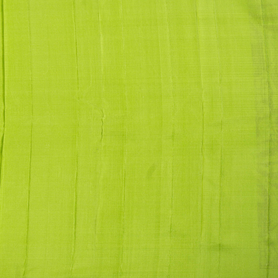 Kuberan Parrot Green Kanchivaram Silk Saree