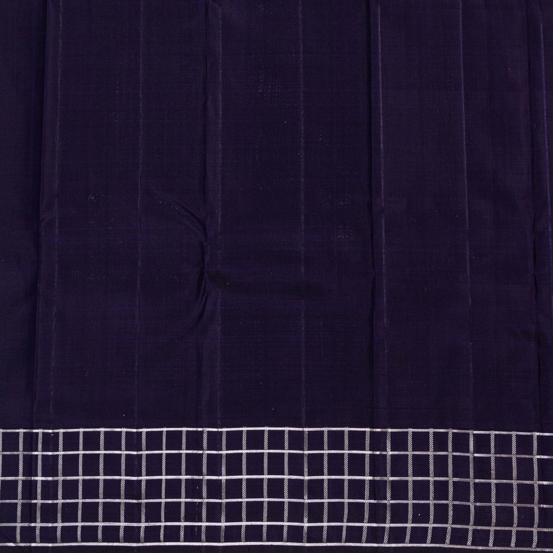Kuberan Navy Blue Pink Kanchivaram Silk Saree