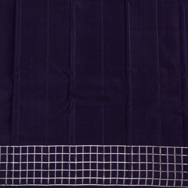 Kuberan Navy Blue Pink Kanchivaram Silk Saree