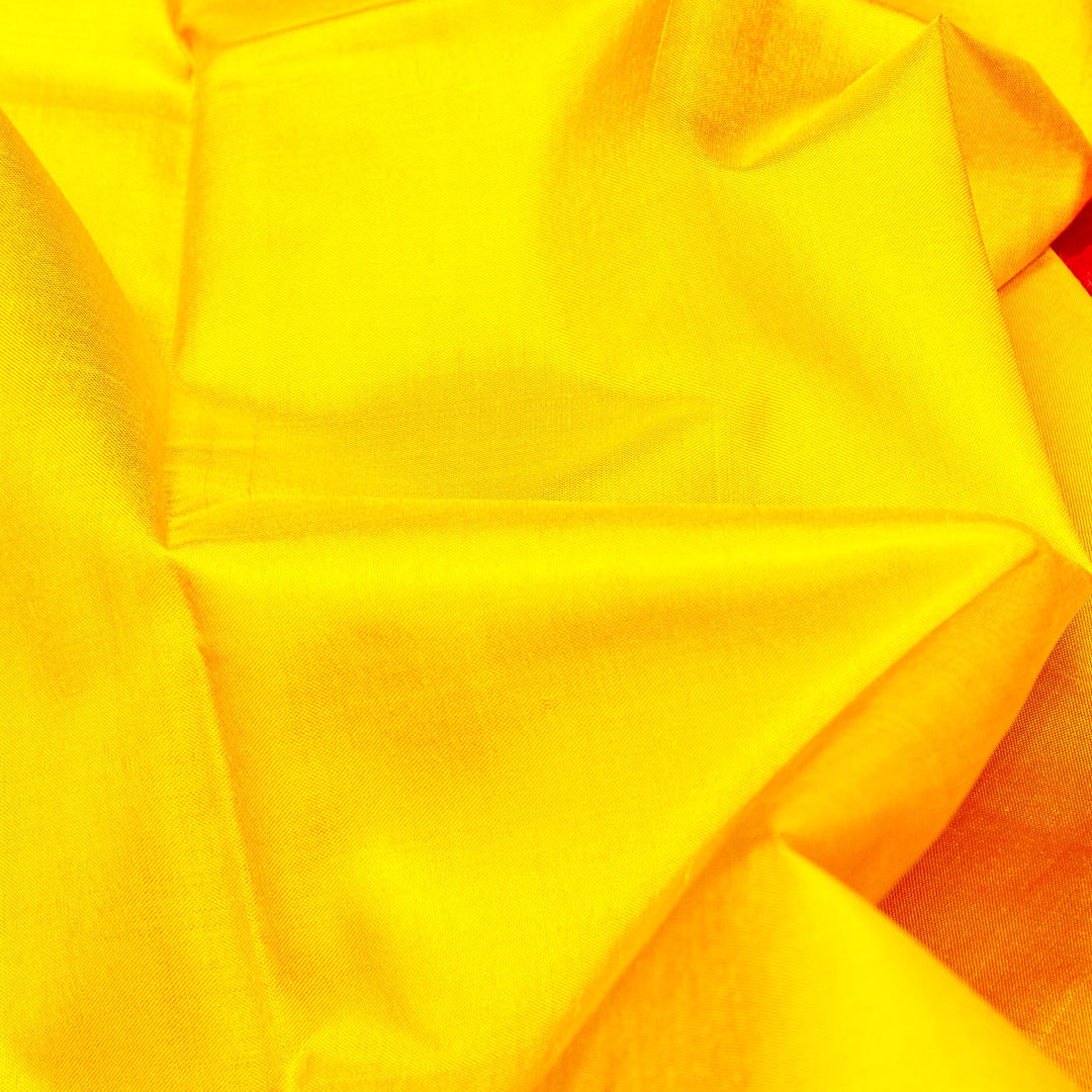 Kuberan Yellow Pink Pochampally Silk Saree
