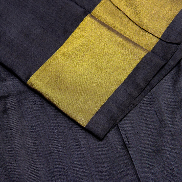 Kuberan White Black Pochampally Silk Saree