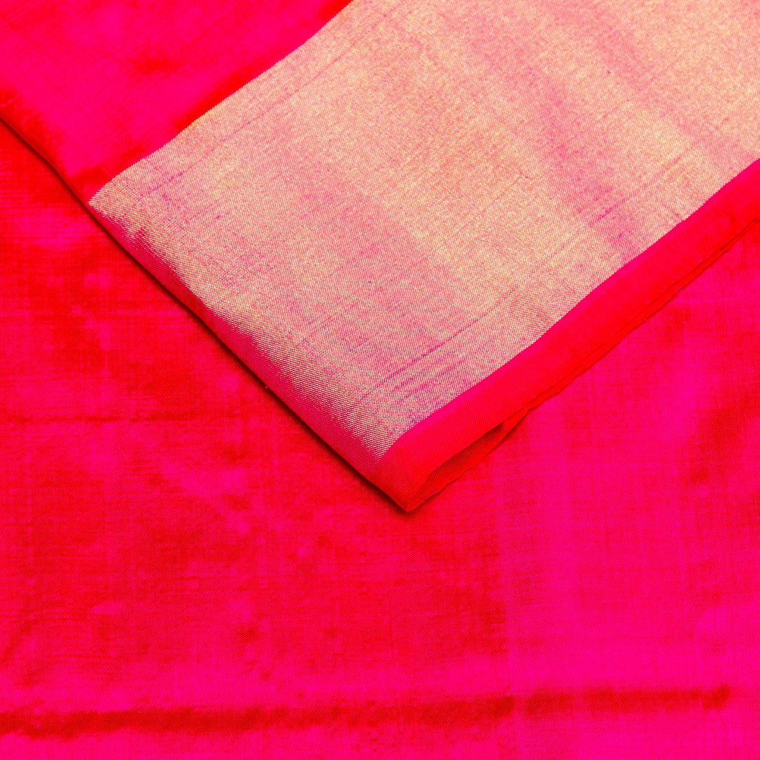 Kuberan Black Pink Pochampally Silk Saree