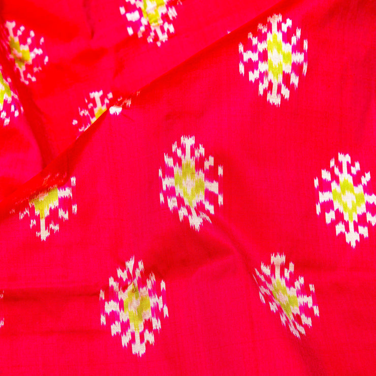 Kuberan Pink Blue Pochampally Silk Saree
