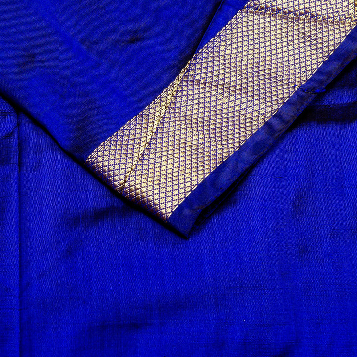 Kuberan Pink Blue Pochampally Silk Saree