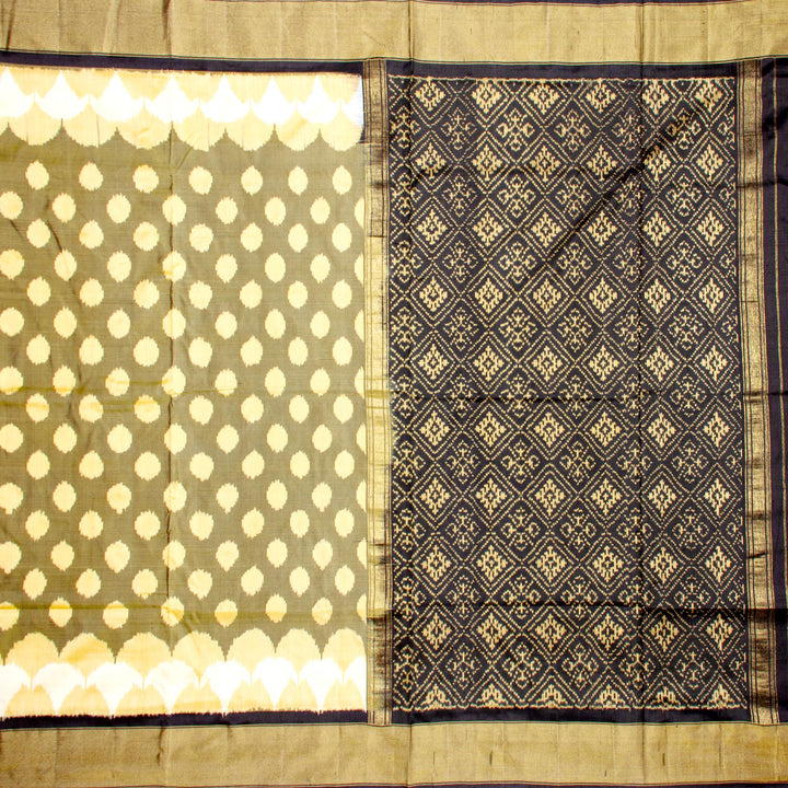 Kuberan Beige Pochampally Silk Saree