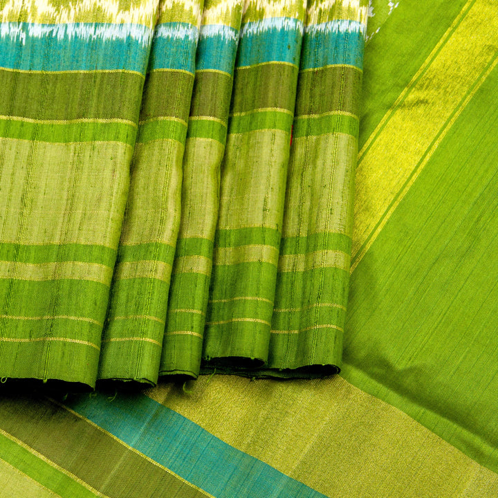 Kuberan Red Green Pochampally Silk Saree