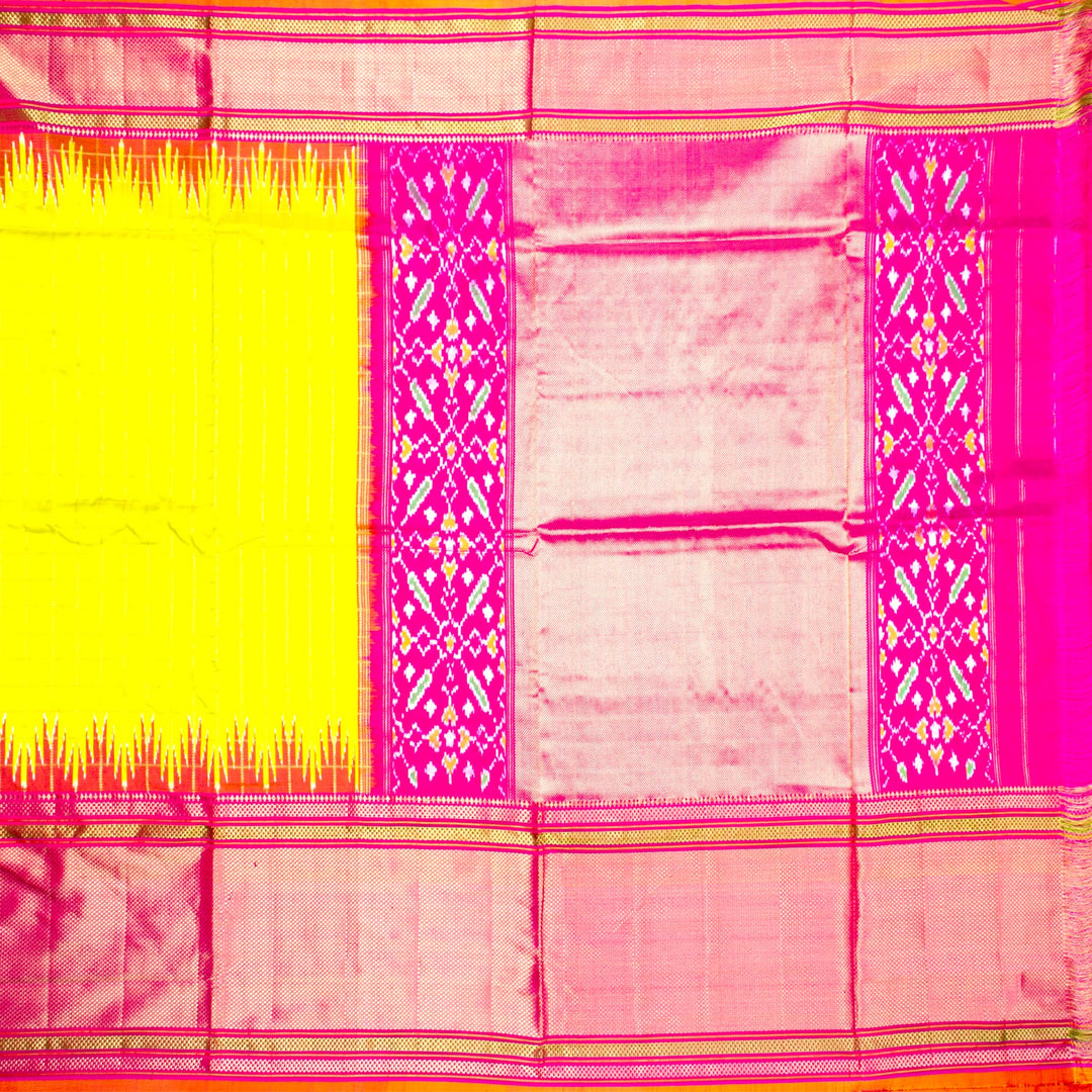 Kuberan Yellow Pochampally Silk Saree
