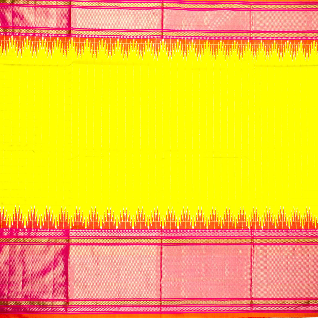 Kuberan Yellow Pochampally Silk Saree