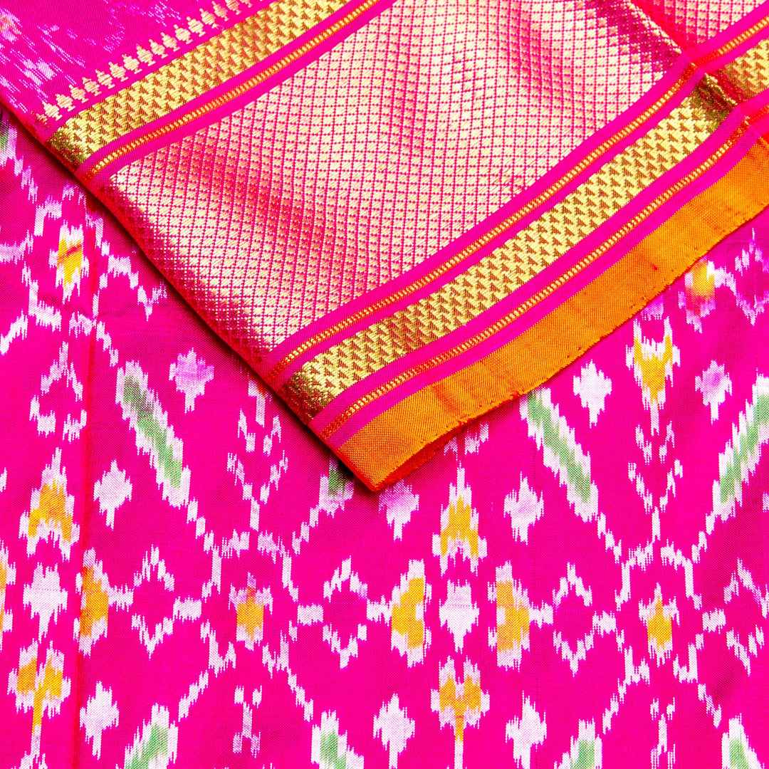 Kuberan Yellow Pochampally Silk Saree