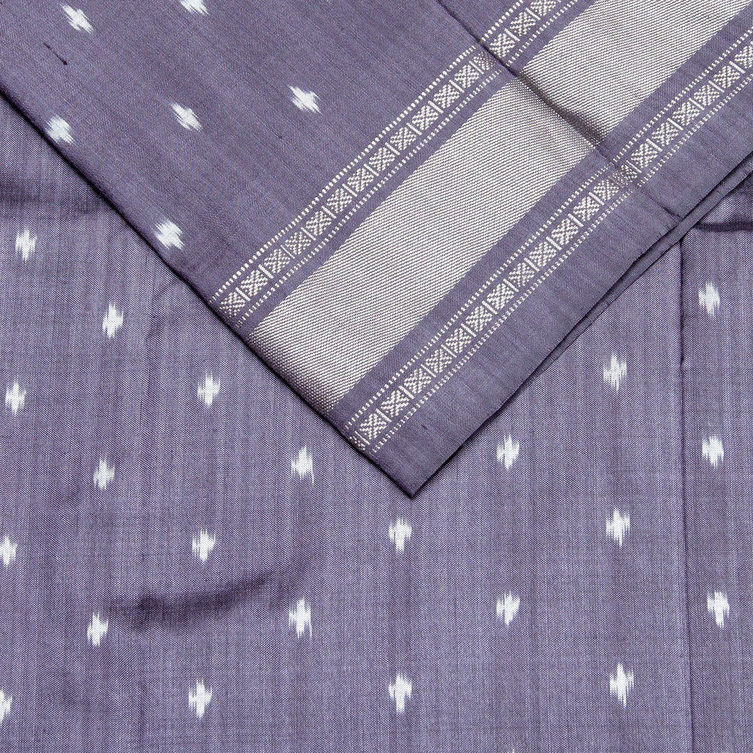Kuberan Blue Grey Pochampally Silk Saree