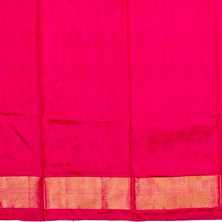 Kuberan Yellow Pink Pochampally Pavada