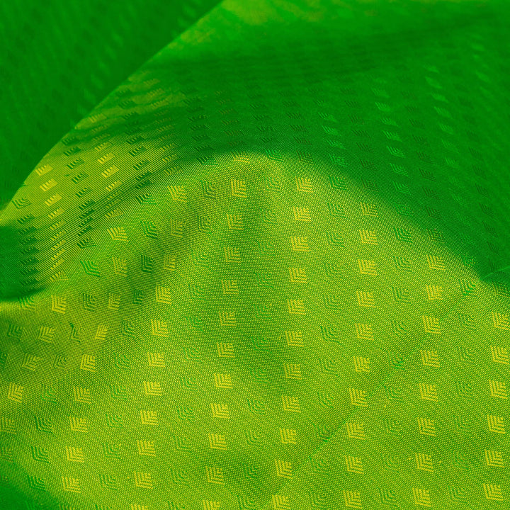 Kuberan Green Red Silk Saree