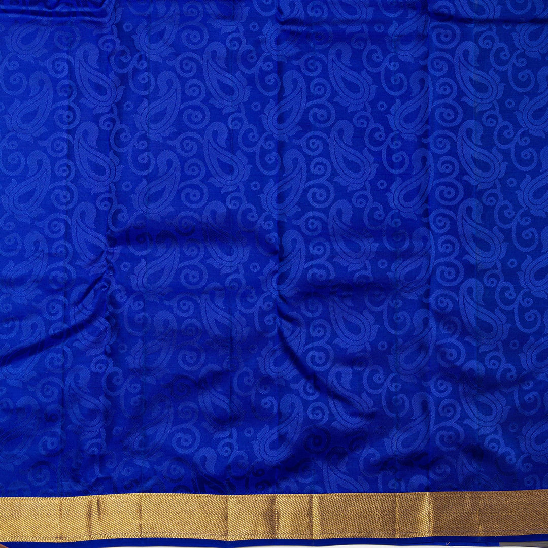 Kuberan Parrot Green Pure Silk Saree