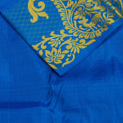 Aqua Blue Pure Silk Saree