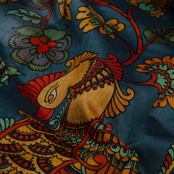 Kuberan Spruce Pure Tussar Silk Saree