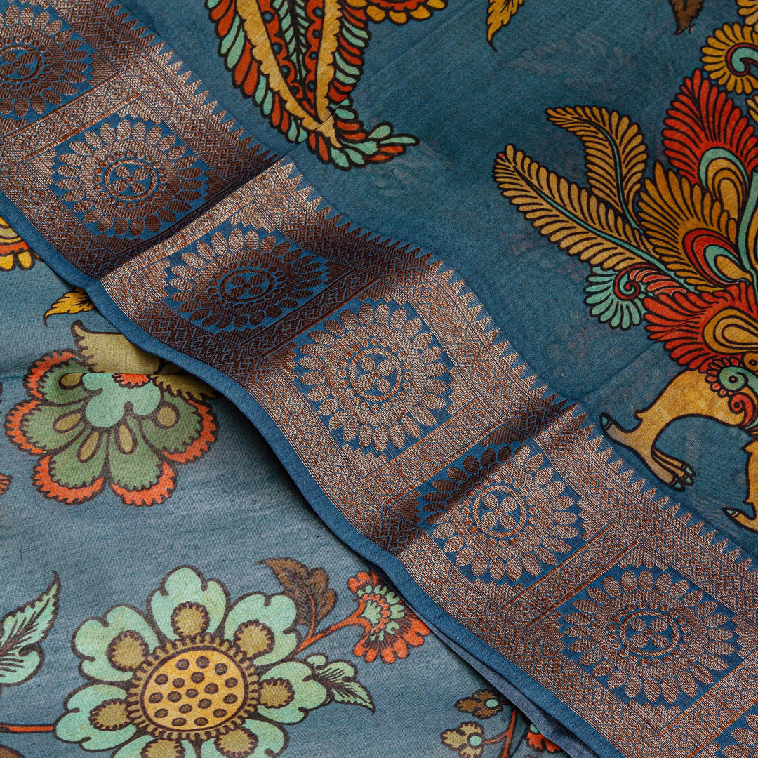 Kuberan Spruce Pure Tussar Silk Saree