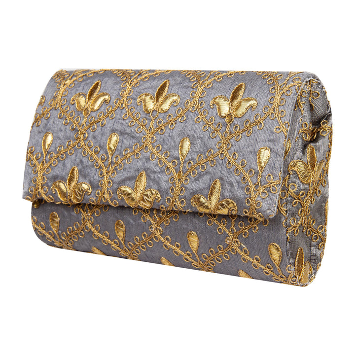 Kuberan Grey Clutch