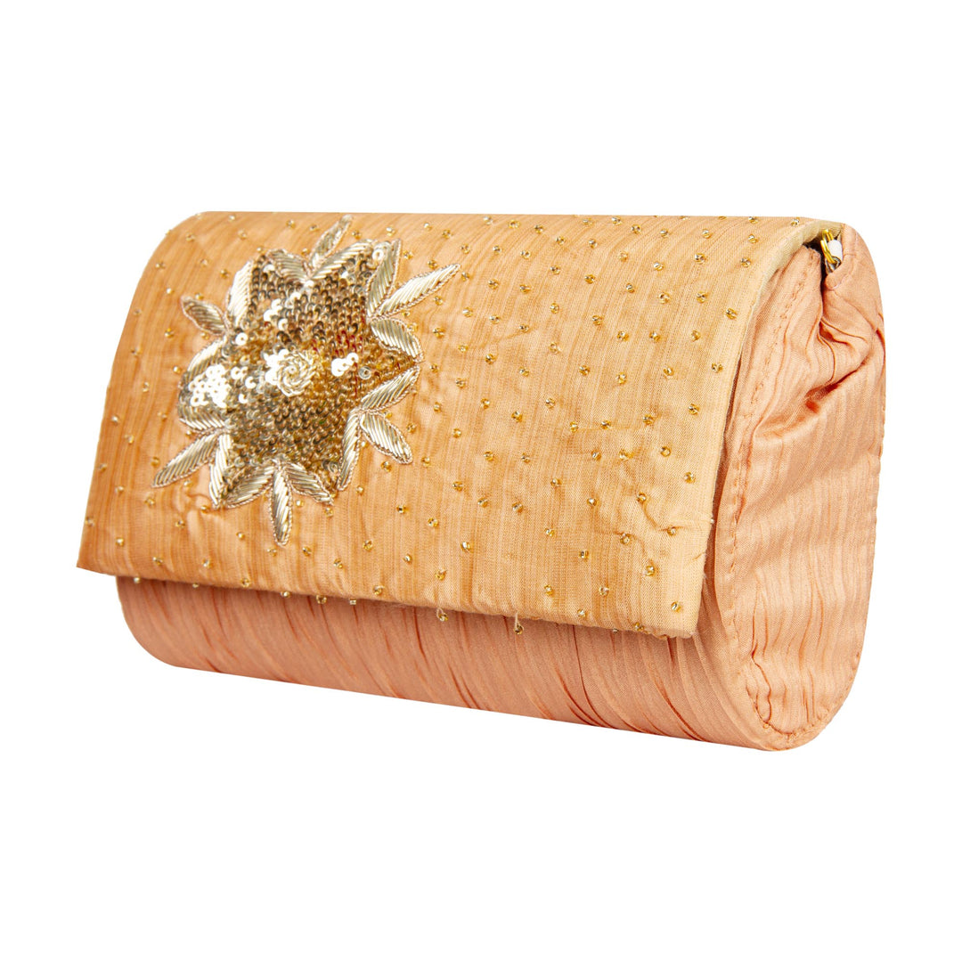 Kuberan Peach Orange Clutch