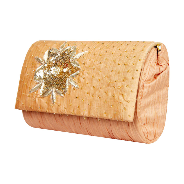 Kuberan Peach Orange Clutch