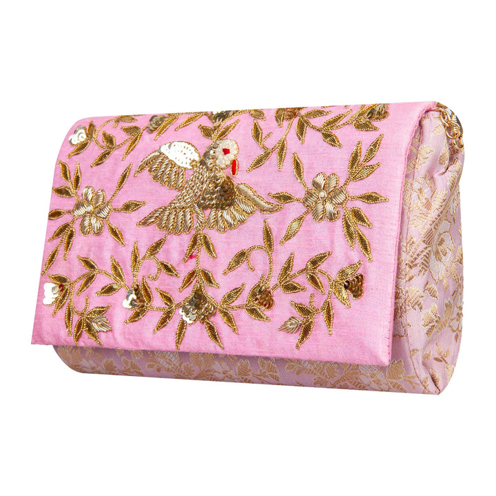 Kuberan Bright Pink Clutch
