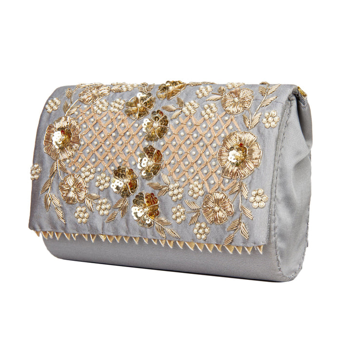Kuberan Grey Clutch