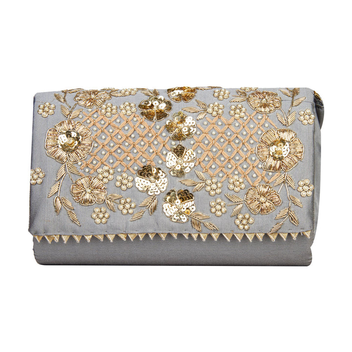 Kuberan Grey Clutch