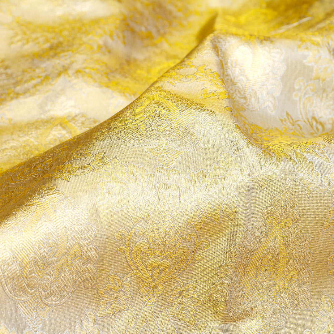 Kuberan Grey Red Pure Silk Saree