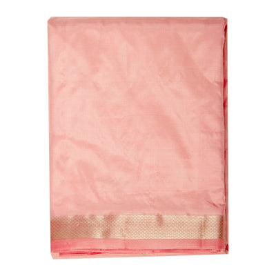 Kuberan Pink Pure Silk Dhoti