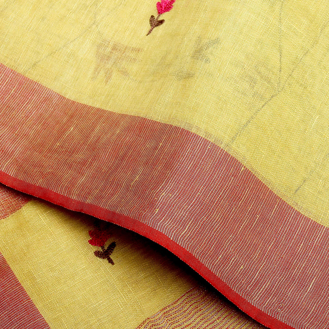 Kuberan Yellow Banaras Saree