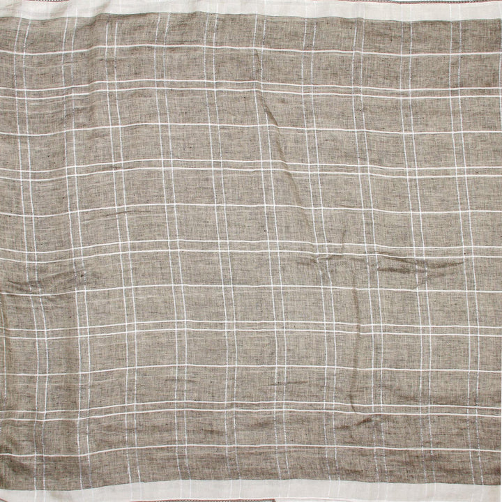 Kuberan Black Grey Banaras Saree