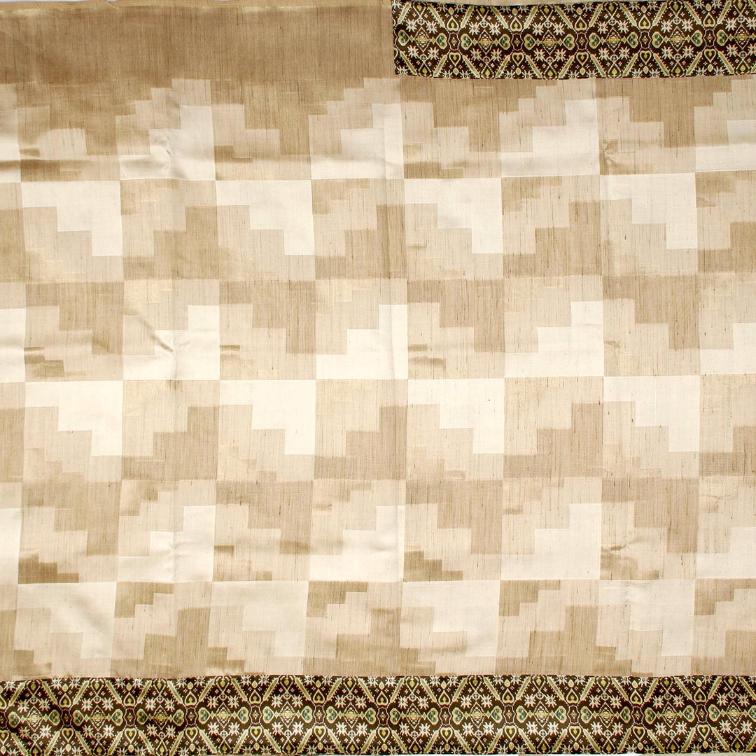 Kuberan Wood Brown Banaras Saree