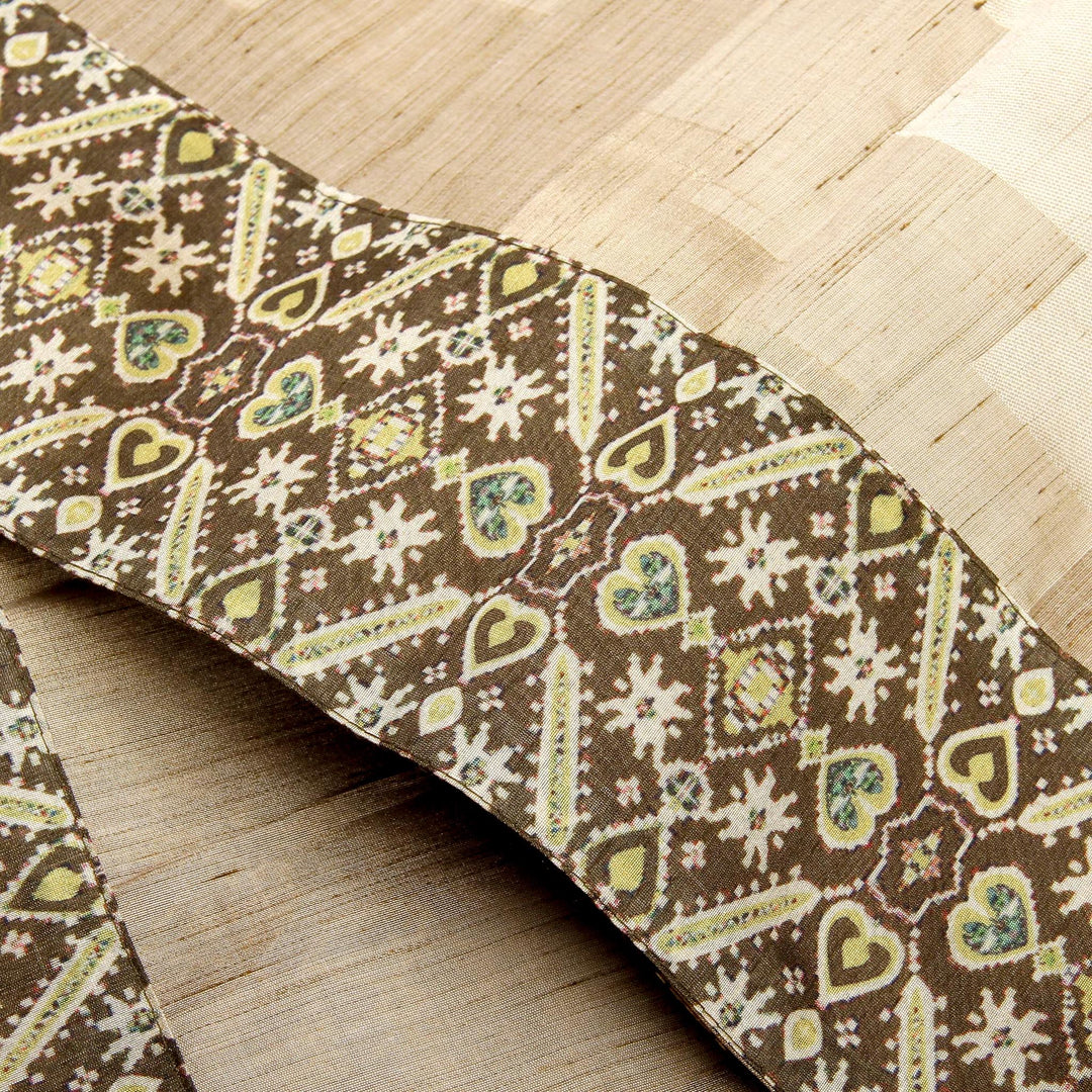 Kuberan Wood Brown Banaras Saree