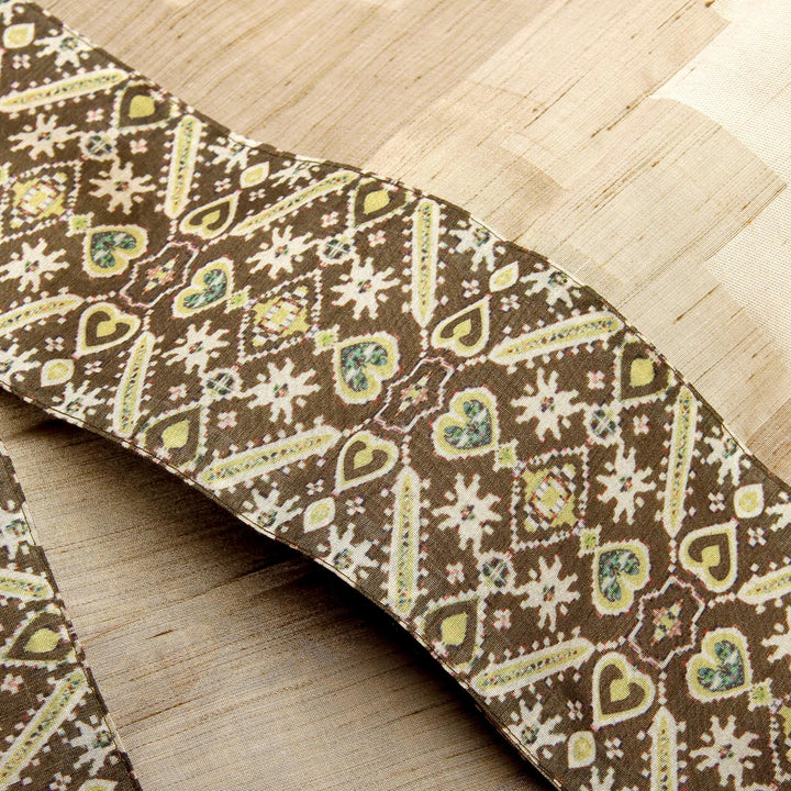 Kuberan Wood Brown Banaras Saree