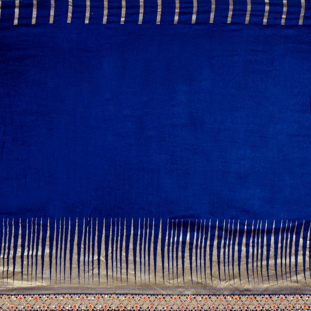 Kuberan Navy Blue Banarasi Saree
