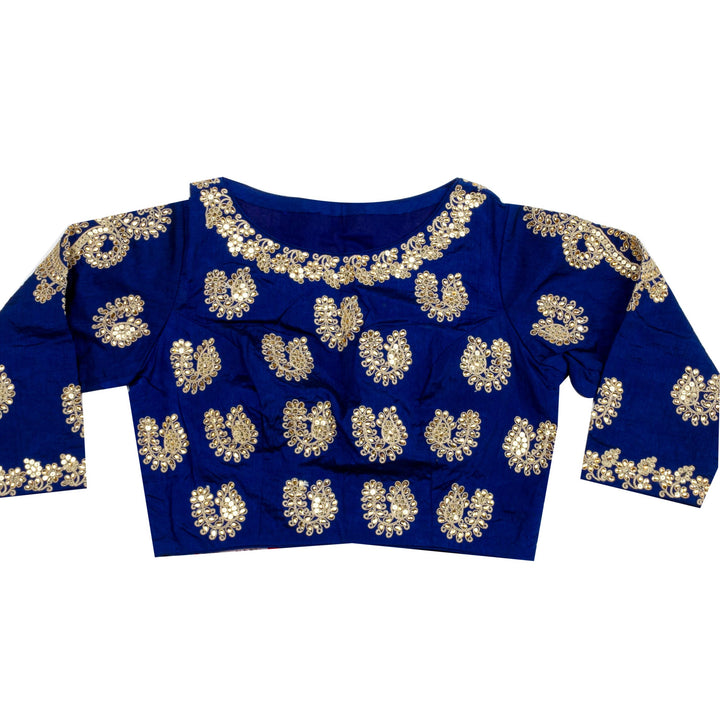 Kuberan Navy Blue Banarasi Saree