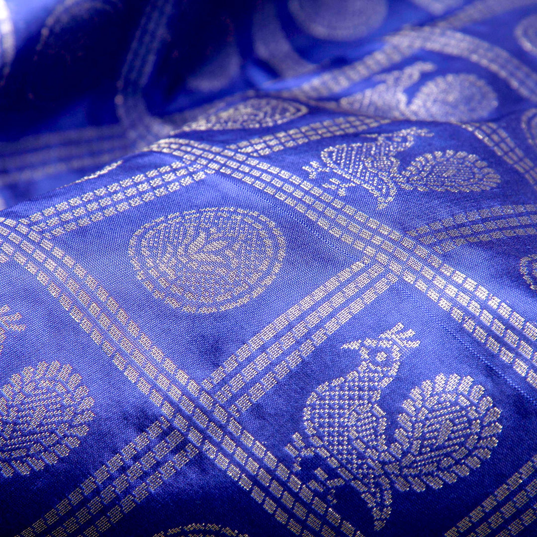 Kuberan Blue Green Banaras Saree