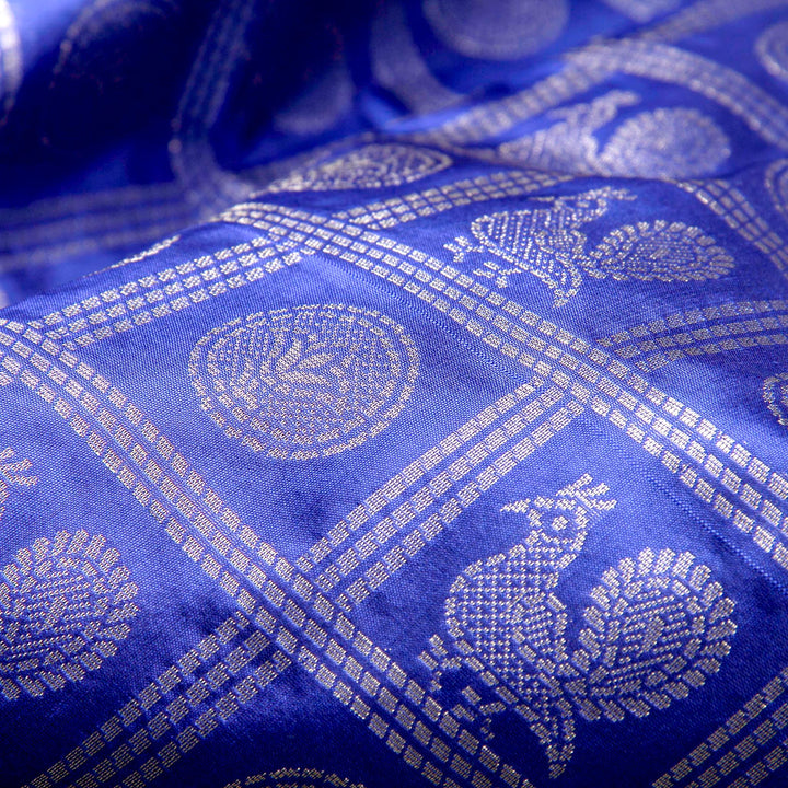 Kuberan Blue Green Banaras Saree
