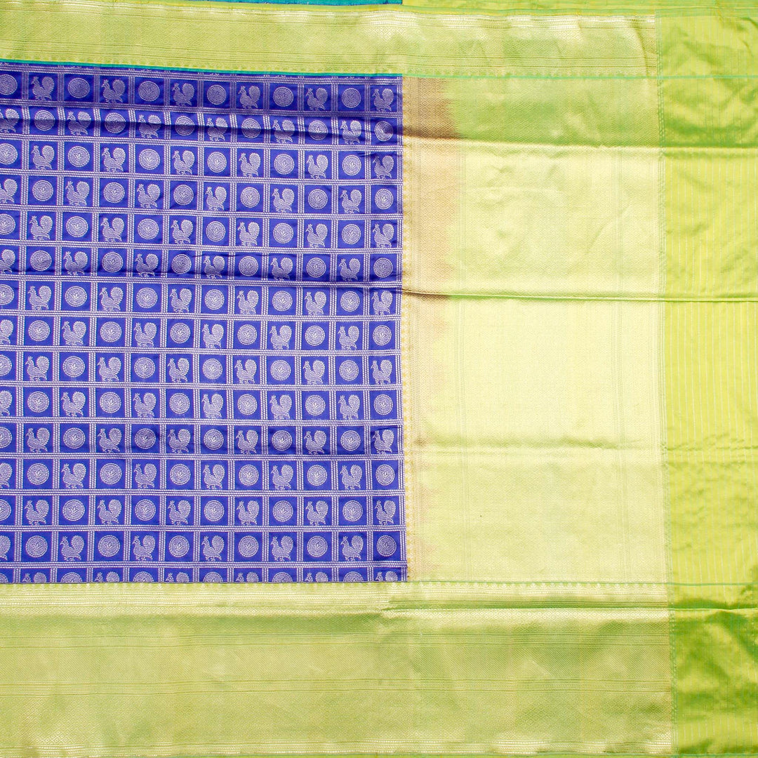 Kuberan Blue Green Banaras Saree
