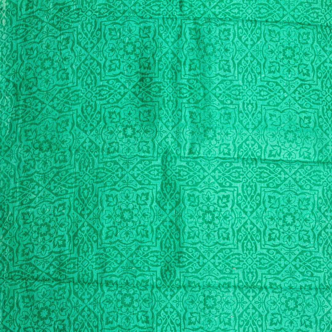 Kuberan Blue Beige Pure silk dupion  Saree