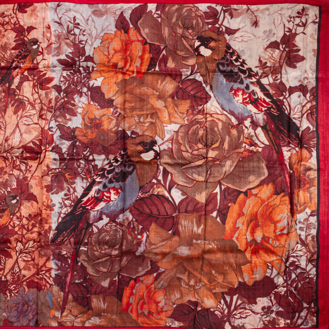 Kuberan Brown Tussar Pure Silk Saree